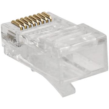 RJ45 Connector CAT6 UTP Pass Through Solid 10, Audio, Tv en Foto, Videobewaking, Ophalen of Verzenden, Nieuw