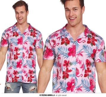 Toppers Feestblouse Flamingo Pink - L, Verzenden, Nieuw
