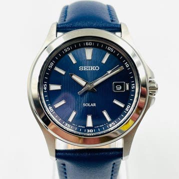 Seiko - Solar - Cal. V147-0AR0 - Deep Sunburst Blue Dial -