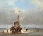 Hendrick Vader (1928-1997) - Boot aan Strand, Antiek en Kunst, Kunst | Schilderijen | Klassiek