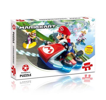 Mario Kart Puzzel Funracer (1000 stukken), Ophalen of Verzenden, Nieuw