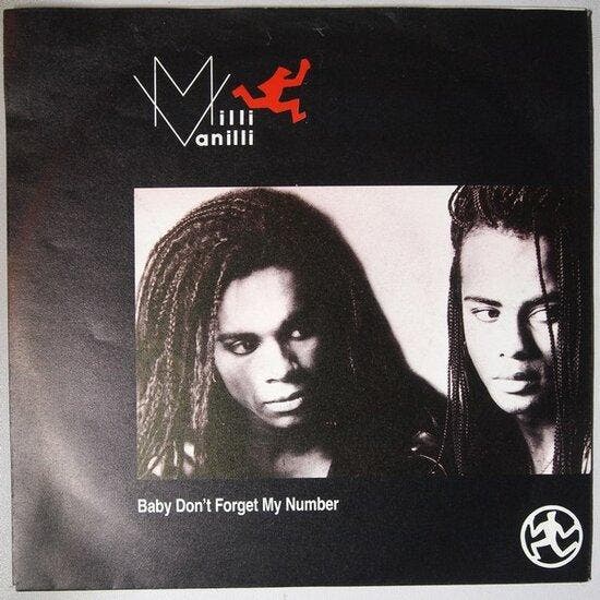 Milli Vanilli - Baby dont forget my number - Single, Cd's en Dvd's, Vinyl Singles, Verzenden
