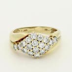 Ring - 18 karaat Geel goud - 1.00ct. tw. Diamant, Nieuw