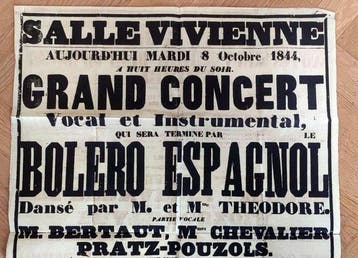 Bolero Espagnol. Dansé par M. et Mme. Theodore - 1844