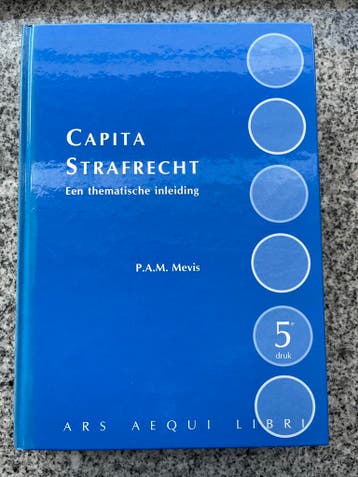 Capita strafrecht – Een thematische inleiding, Boeken, Gelezen, P.A.M. Mevis, Verzenden, Nederland