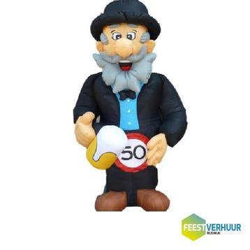 Huur - Abraham met bierpul 3 Meter, Kinderen en Baby's, Speelgoed | Buiten | Opblaasfiguren, Ophalen, Gebruikt