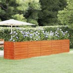 vidaXL Plantenbak verhoogd 400x80x77 cm cortenstaal roestig, 100 cm of meer, Verzenden, Nieuw, Metaal