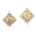 Oorbellen - 18 karaat Roségoud - Parel - Vintage antiek 1880, Nieuw