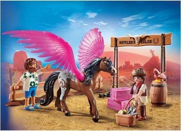 PLAYMOBIL: THE MOVIE Marla en Del met gevleugeld paard -, Verzenden, Nieuw