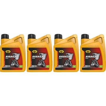 Kroon Olie Aanbieding: 4 X Avanza Msp 0W30 1L, Verzenden, Nieuw