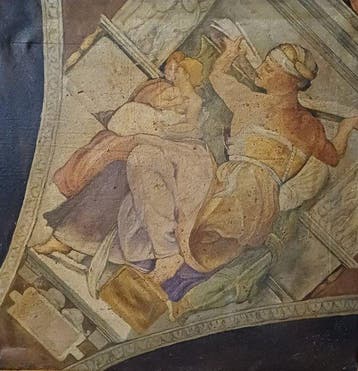 Scuola italiana (XX), Da Michelangelo - Sibilla Libica - NO