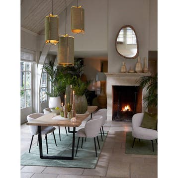 2dekans | Light & living hanglamp Sendai Ø42 x 70 cm – groen, Ophalen of Verzenden, Zo goed als nieuw