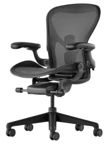 Herman Miller Aeron Remastered Maat C - Nieuwste Model, Verzenden, Zwart, Nieuw, Bureaustoel