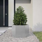 vidaXL Plantenbak zeshoek 69x60x45 cm gegalvaniseerd staal, Verzenden, Nieuw, Metaal
