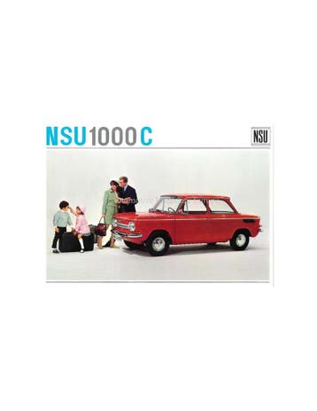 1967 NSU 1000 C BROCHURE DUITS, Nieuw, Author