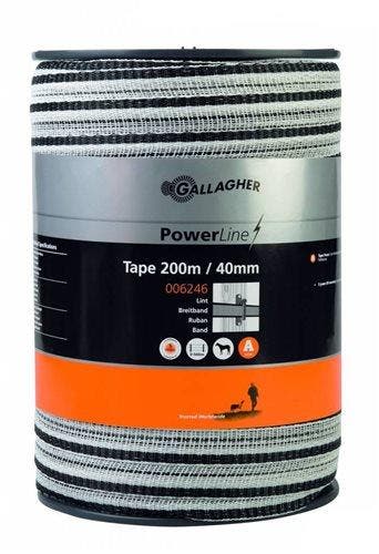 Gallagher PowerLine Lint 40mm Wit 200m, Ophalen of Verzenden, Nieuw