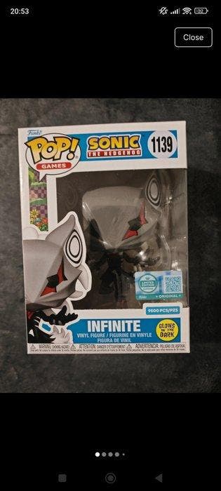 Funko - Funko Pop - Sonic the Hedgehog Infinite (Glow) #1139