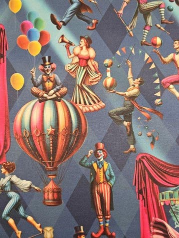 Origineel weefsel Paradise Circus XXL-rapport - Artmaison