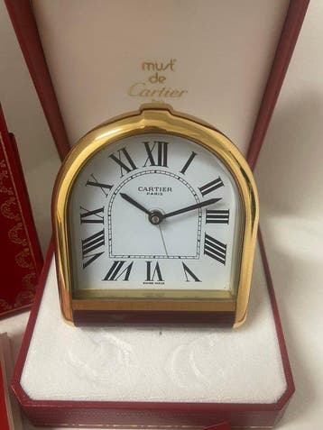 kwarts - Cartier - Modern Staal - 1990-2000 - Pendelklok, Antiek en Kunst