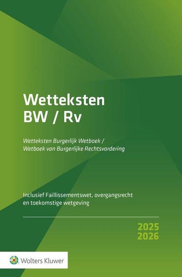 9789013178548 Wetteksten Burgerlijk Wetboek/Wetboek van B..., Verzenden, Nieuw