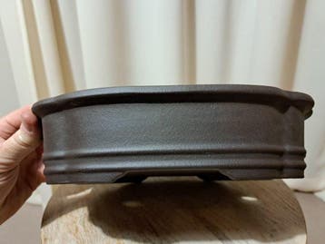 Bonsai schaal - 26x21x6cm - ongeglazuurd - Hoogte (boom): 0
