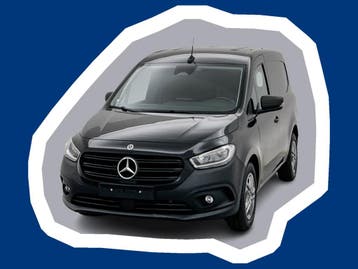 Mercedes-Benz Citan 110 CDI Pro MBUX + Carplay Cruise contro, Stof, Gebruikt, Zwart, Zwart