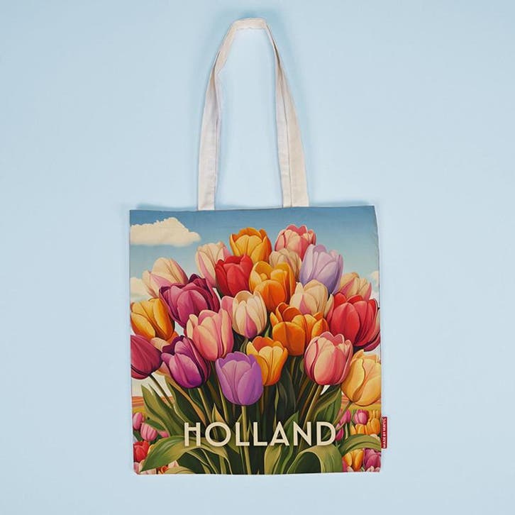 Tas katoen Bright Tulips, Kleding | Heren, Schoenen, Nieuw, Ophalen of Verzenden