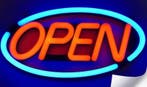 Open NEON bord led lichtbord verlichting lamp XL, Verzenden, Nieuw in verpakking