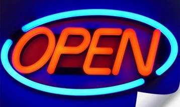 Open NEON bord led lichtbord verlichting lamp XL, Verzenden, Nieuw in verpakking