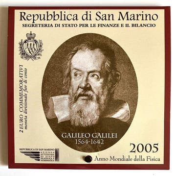 San Marino. 2 Euro 2005 Galileo Galilei (Zonder, Postzegels en Munten, Munten | Europa | Niet-Euromunten