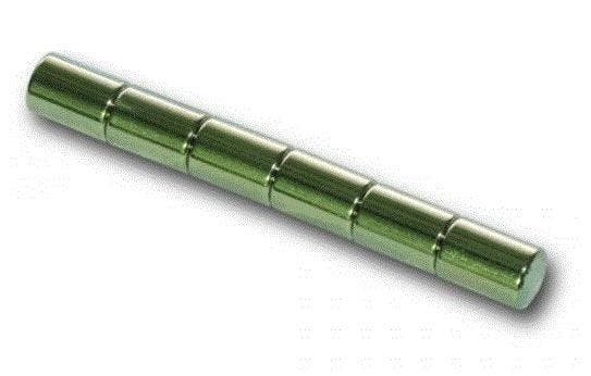 Magneet Neodym cilinder 6x ø7x10mm, Zakelijke goederen, Kantoor en Winkelinrichting | Kantoorartikelen, Overige typen, Nieuw in verpakking