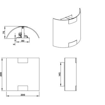 LED Wandlamp - Wandverlichting - Trion Arup - E27 Fitting -, Ophalen of Verzenden, Nieuw, Metaal