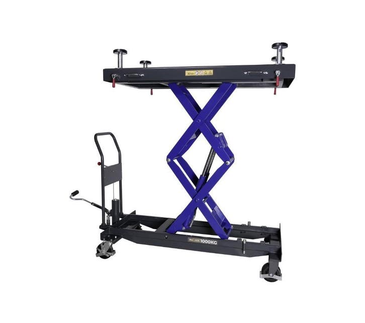 Verrijdbare heftafel voor accupakketten motoren 1000 kg, Auto diversen, Autogereedschap, Nieuw, Ophalen of Verzenden