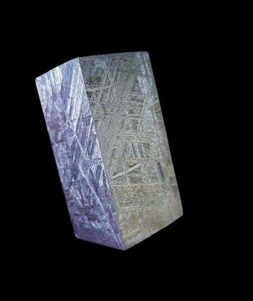 Muonionalusta meteoriet HQ Swedish Cube - Hoogte: 4.6 cm -