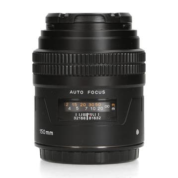 Mamiya 645 150mm AF f/3.5 - Telelens - 1 jaar garantie, Ophalen of Verzenden, Zo goed als nieuw