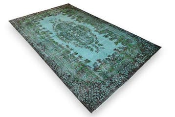 Turkoois vintage - Vloerkleed - 285 cm - 175 cm -, Nieuw