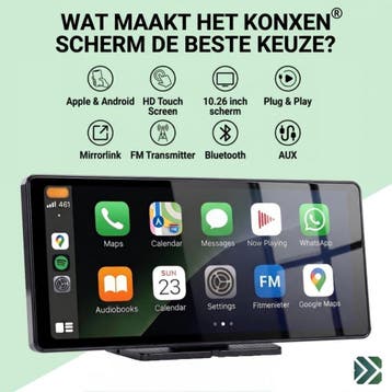 Kopieer - Konxen® 10,26” Apple CarPlay &amp; AndroidAuto, Auto diversen, Verzenden, Nieuw