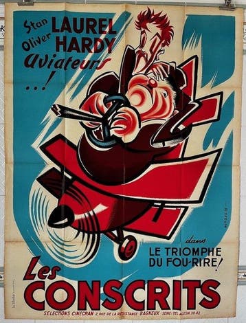Laurel & Hardy - The flying deuces (1939 RR1950s) - Original, Nieuw
