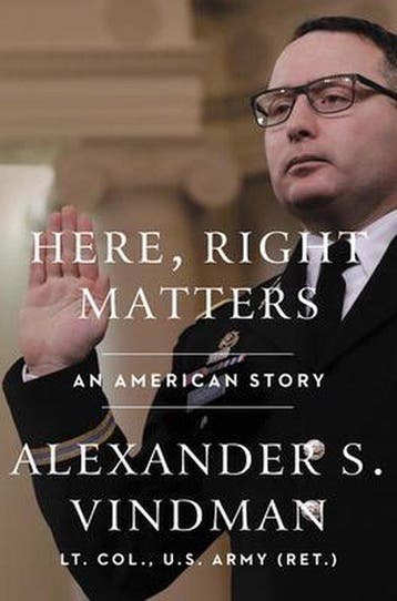 Right Matters Here - Vindman 9780063079427, Boeken, Verzenden, Zo goed als nieuw, Vindman