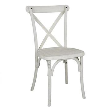 Stoelen | MANHATTAN | Hars | Wit | In-/Outdoor | Stapelbaar, Verzenden, Nieuw in verpakking