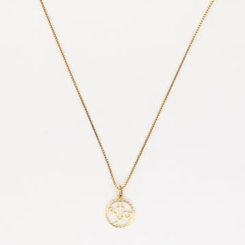 Ketting met hanger - 14 karaat Geel goud