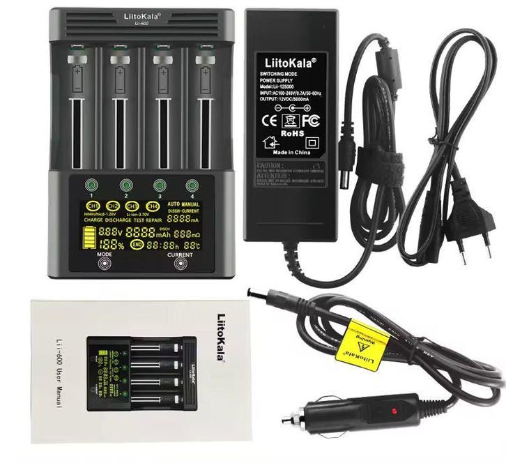 Liitokala Lii-600 Multifunctionele Intelligente Batterijlade, Fietsen en Brommers, Brommeronderdelen | Scooters, Verzenden