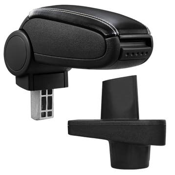 Armsteun-Renault Clio IV-X98-kunstleer-zwart+wit stiksel, Verzenden, Nieuw