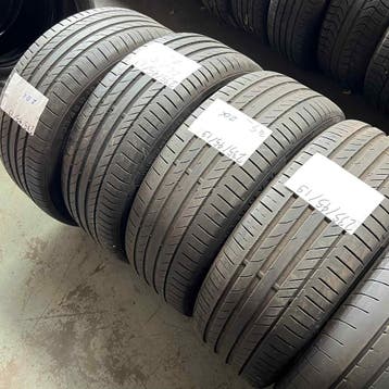 4 x Continental SportContact 5 235-45-19 Zomerbanden 7mm, Auto-onderdelen, 19 inch, Gebruikt, Ophalen of Verzenden, 235 mm