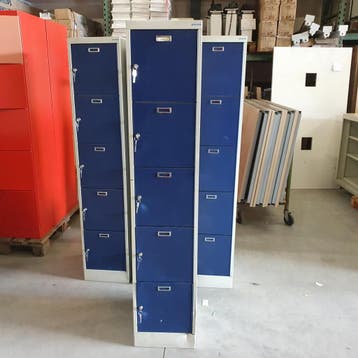 5-deurs Overtoom lockerkast - 185x37x50 cm, Ophalen of Verzenden, Nieuw