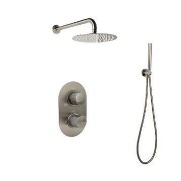 Sani Royal Inbouw Regendouche Doucheset Gun Metal messing, Doe-het-zelf en Verbouw, Nieuw