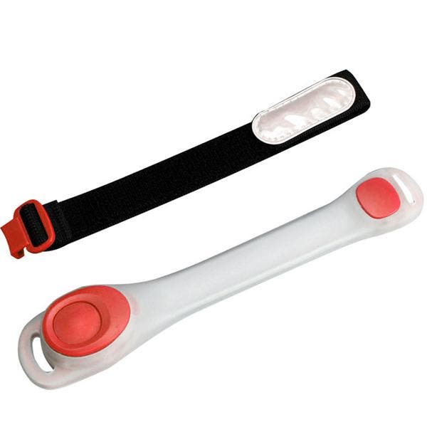 Hardloop verlichting voor arm en been - Rood, Sport en Fitness, Loopsport en Atletiek, Hardlopen, Overige typen, Nieuw, Overige merken