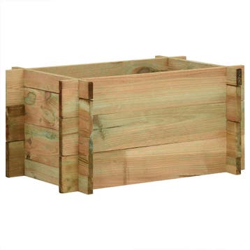 vidaXL Tuin Verhoogd Groentenbed Groen 80 x 80 x 32 cm, Verzenden, Nieuw, 60 tot 100 cm, Hout