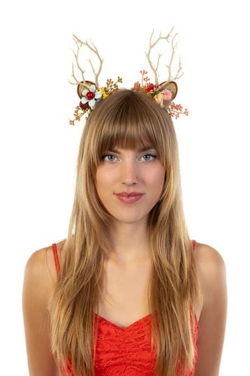 Haarband Rendier Lampjes Bloemen Diadeem Ree Eland Lichtjes, Ophalen of Verzenden, Nieuw, Accessoires