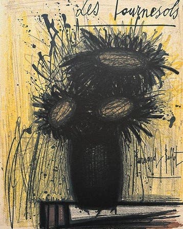 Bernard Buffet (1928-1999) - Les Tournesols, Antiek en Kunst